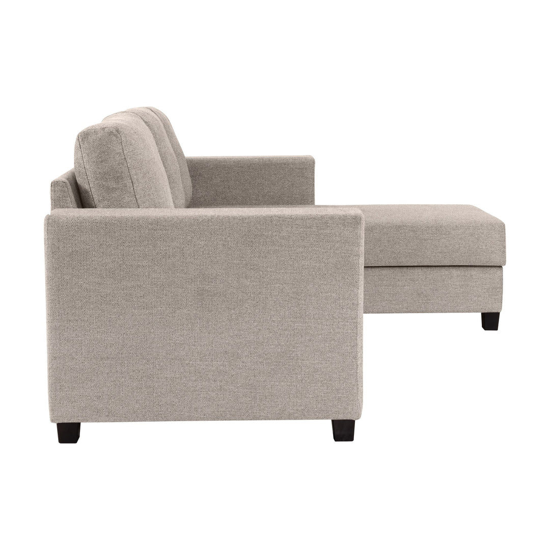 Fakta Sovesofa 3-Seter Hjørnesofa, soul, grey brown, høyrevendt – detaljbilde