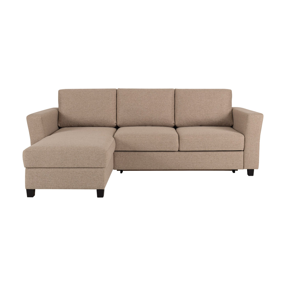Fakta Sovesofa 3-Seter Hjørnesofa, nordic, light brown, venstrevendt – detaljbilde
