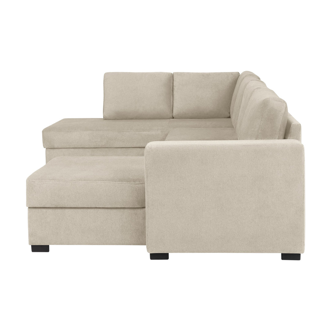 Fakta Sovesofa Hjørnesofa, boss 119, natur, venstrevendt – detaljbilde