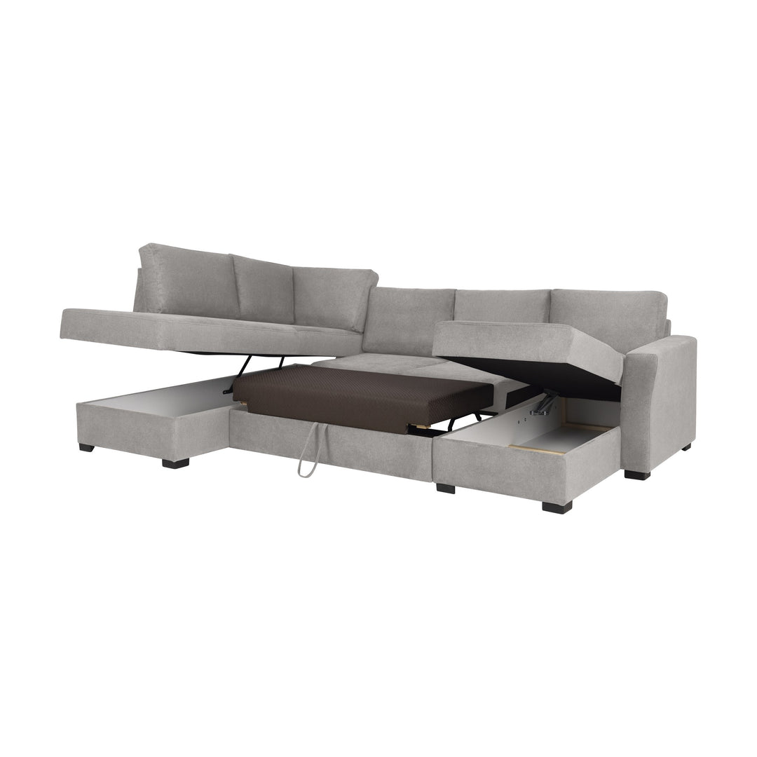 Fakta Sovesofa Hjørnesofa, boss 119, light grey, venstrevendt – detaljbilde
