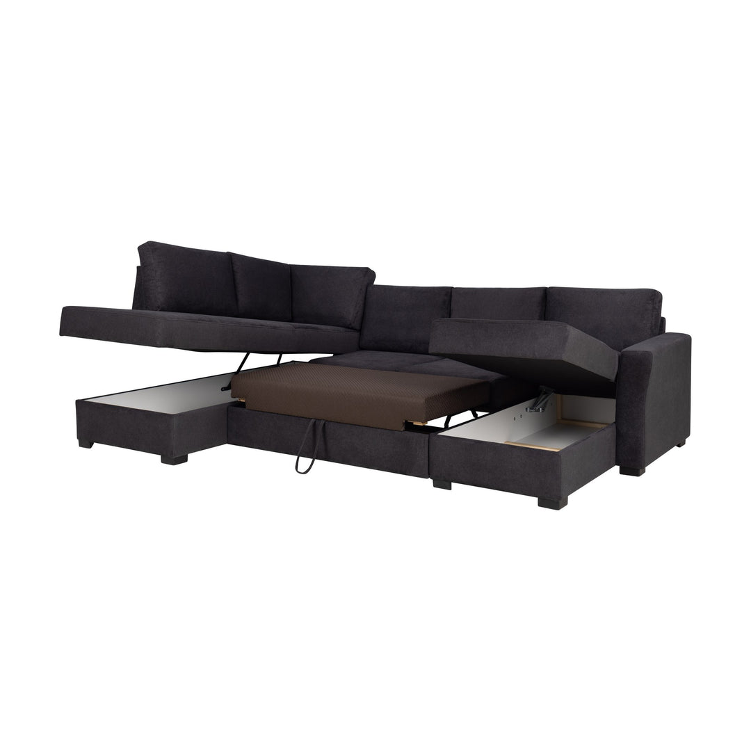 Fakta Sovesofa Hjørnesofa, boss 119, dark grey, venstrevendt – detaljbilde