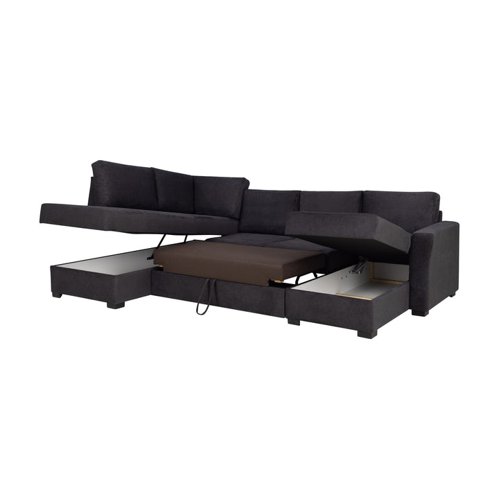Fakta Sovesofa Hjørnesofa, boss 119, dark grey, venstrevendt – detaljbilde