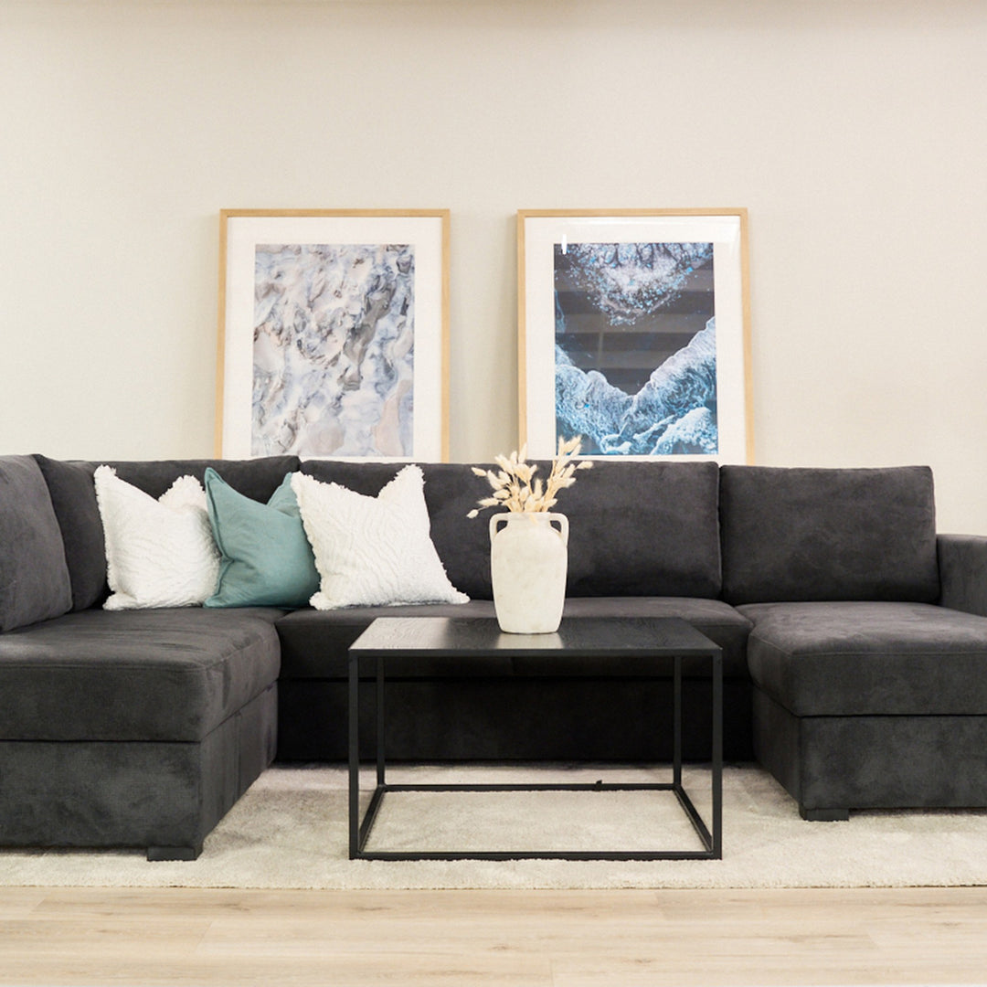 Fakta Sovesofa Hjørnesofa, boss 119, dark grey, venstrevendt – detaljbilde