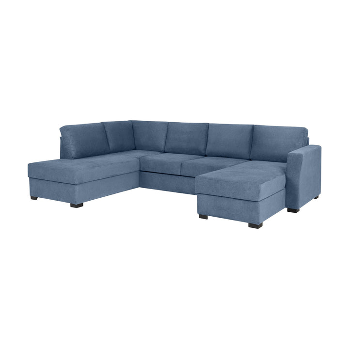 Fakta Sovesofa Hjørnesofa, boss 119, blue, venstrevendt – detaljbilde