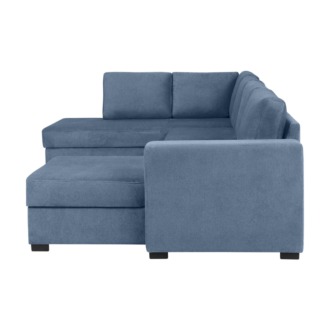 Fakta Sovesofa Hjørnesofa, boss 119, blue, venstrevendt – detaljbilde