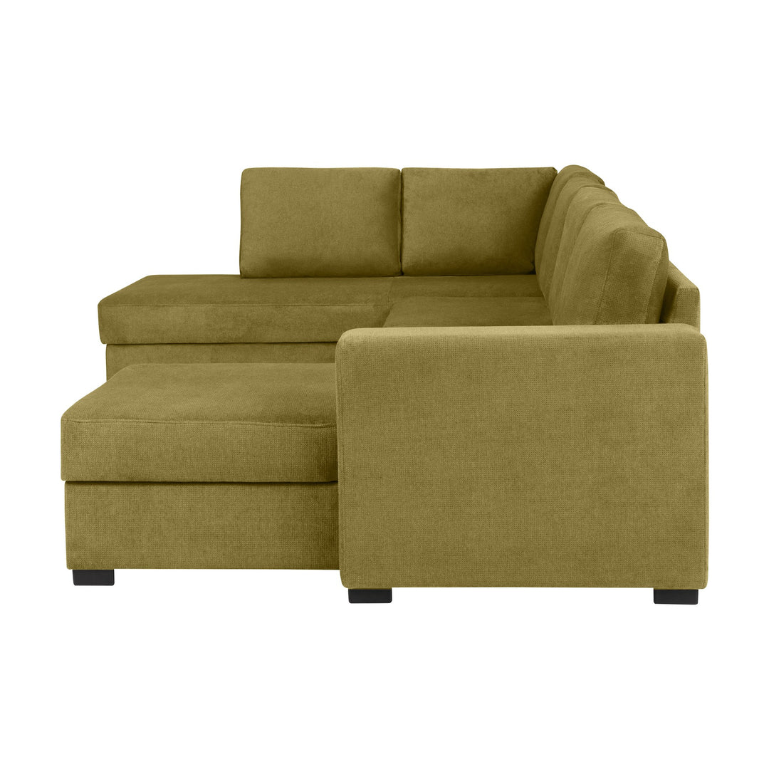Fakta Sovesofa Hjørnesofa, boss 119, green, venstrevendt – detaljbilde