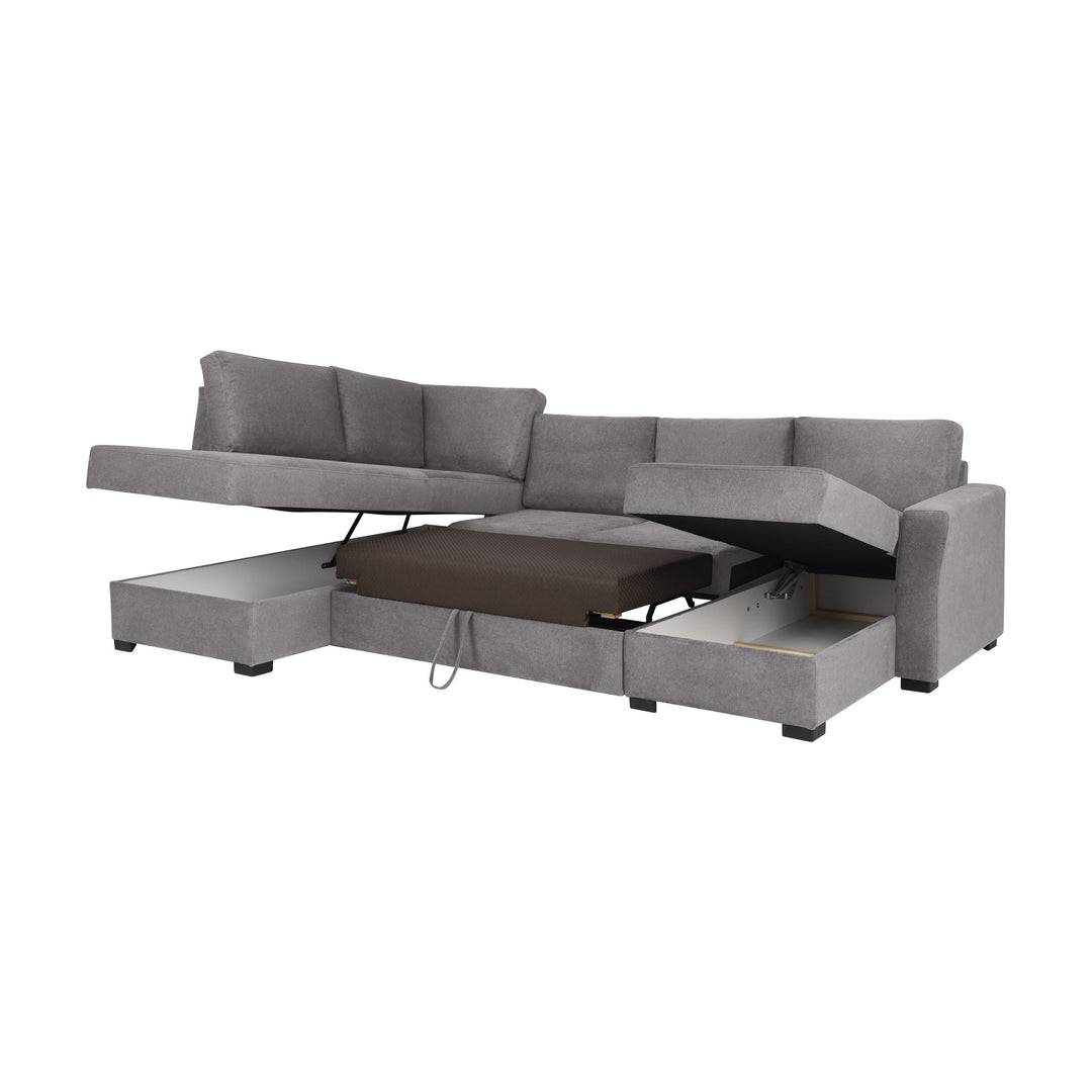 Fakta Sovesofa Hjørnesofa, boss 119, grey, venstrevendt – detaljbilde