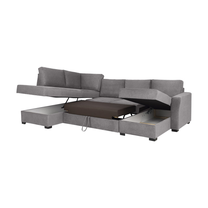 Fakta Sovesofa Hjørnesofa, boss 119, grey, venstrevendt – detaljbilde