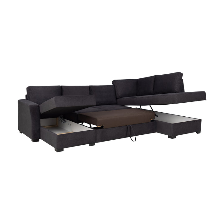 Fakta Sovesofa Hjørnesofa, boss 119, dark grey, høyrevendt – detaljbilde