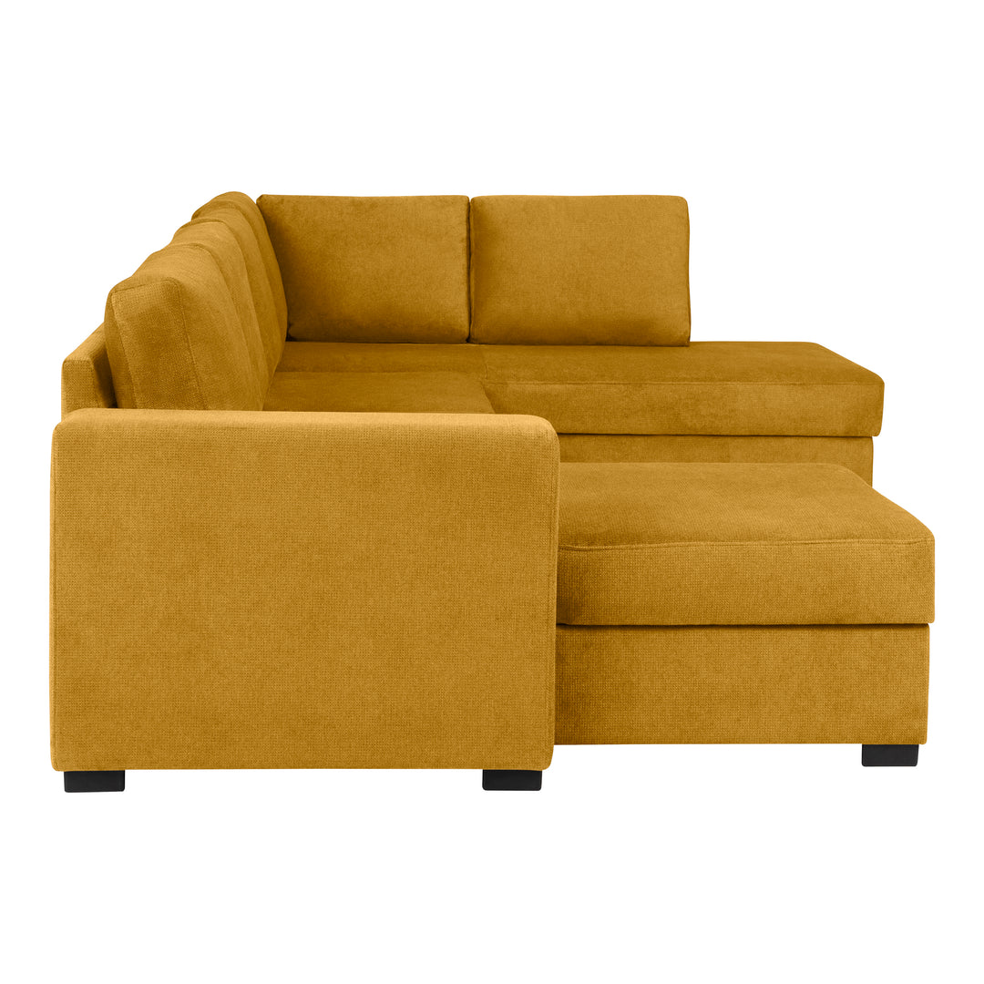 Fakta Sovesofa Hjørnesofa, boss 119, yellow, høyrevendt – detaljbilde
