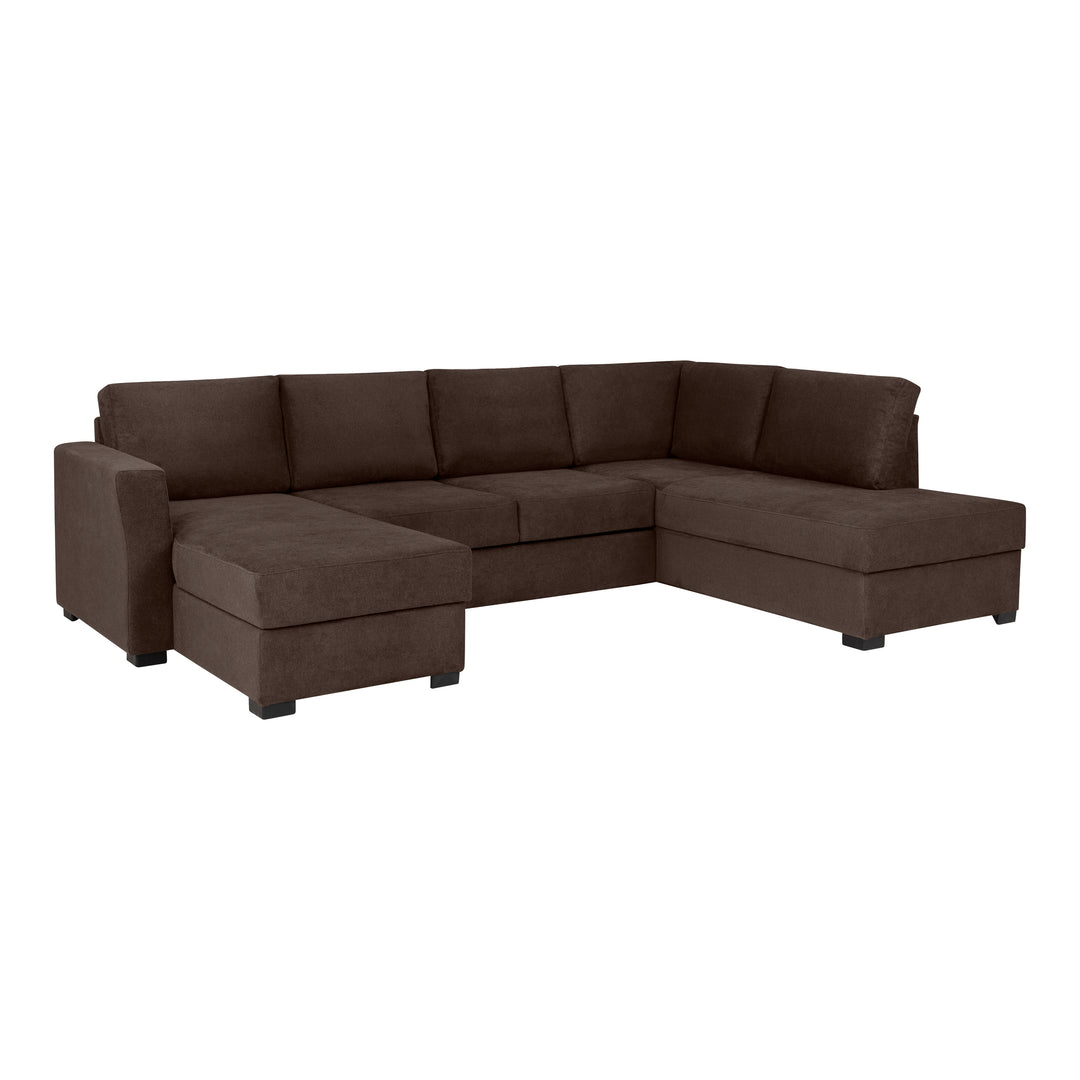 Fakta Sovesofa Hjørnesofa, boss 119, dark brown, høyrevendt – detaljbilde