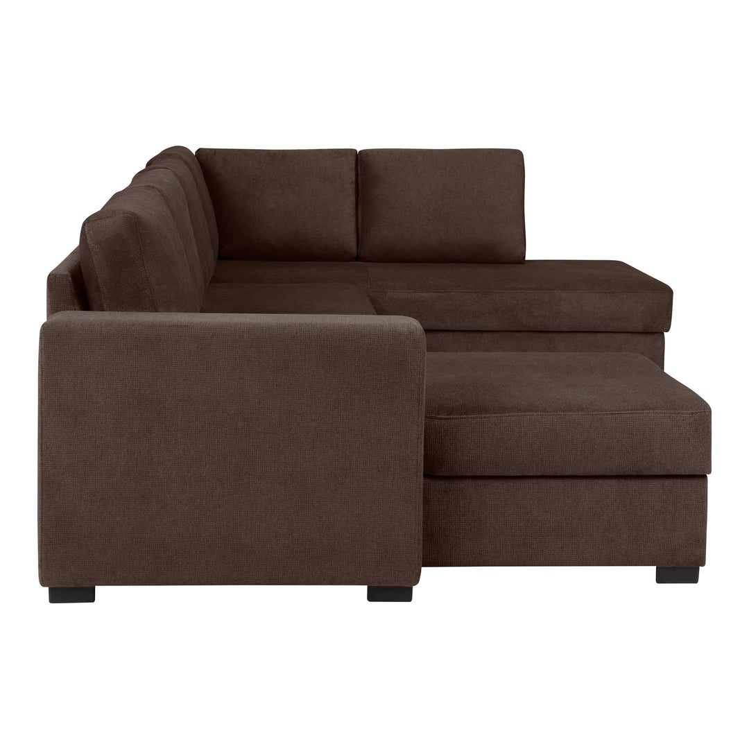 Fakta Sovesofa Hjørnesofa, boss 119, dark brown, høyrevendt – detaljbilde