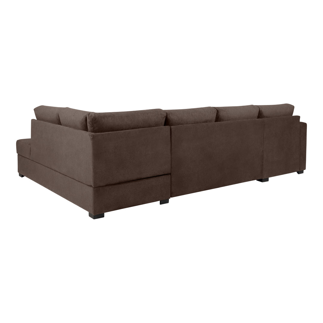 Fakta Sovesofa Hjørnesofa, boss 119, dark brown, høyrevendt – detaljbilde