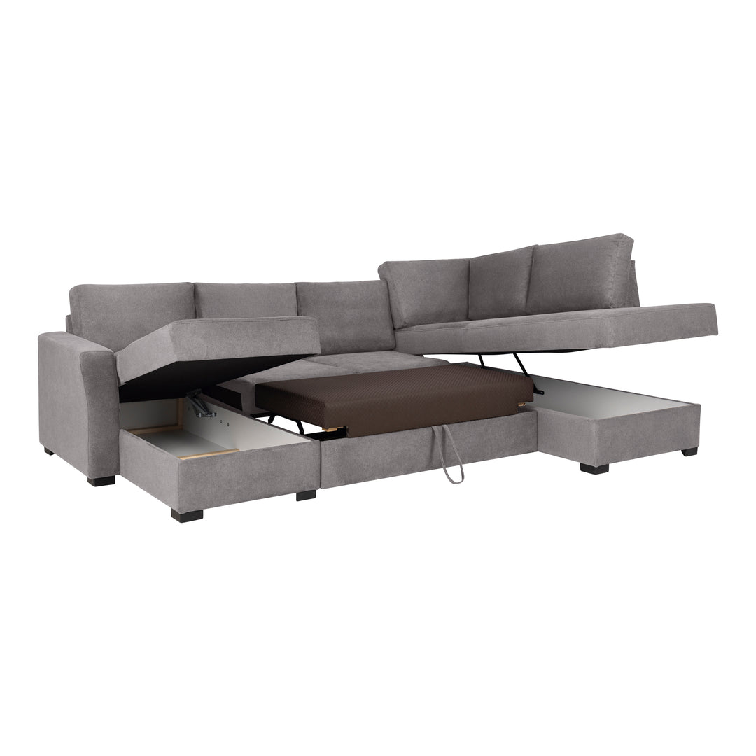 Fakta Sovesofa Hjørnesofa, boss 119, grey, høyrevendt – detaljbilde