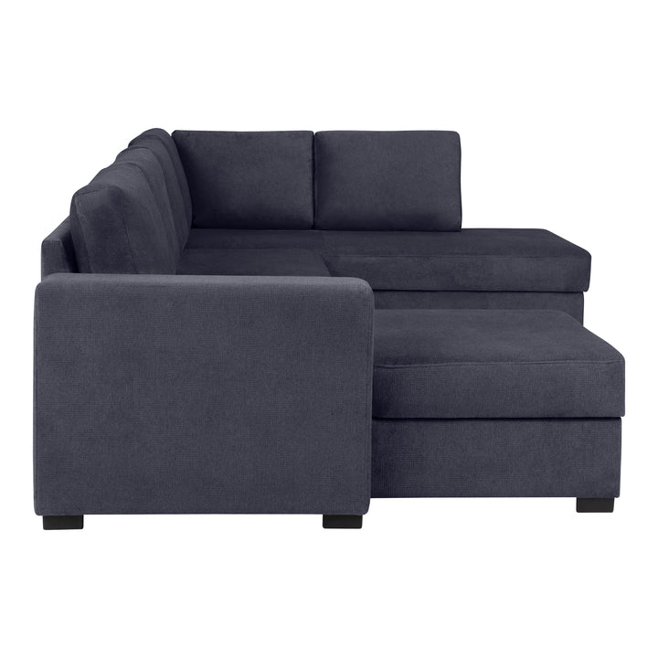 Fakta Sovesofa Hjørnesofa, boss 119, dark blue, høyrevendt – detaljbilde