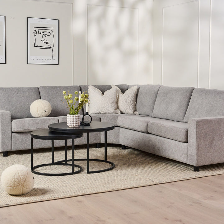 London Symphony Hjørnesofa, mito, light grey – miljøbilde