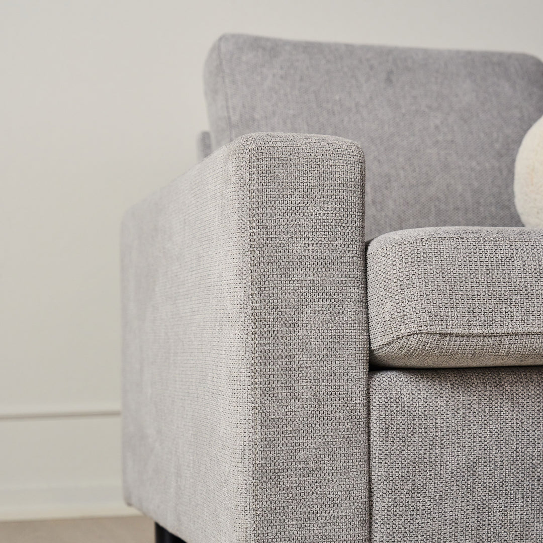 London Symphony Hjørnesofa, mito, light grey – detaljbilde