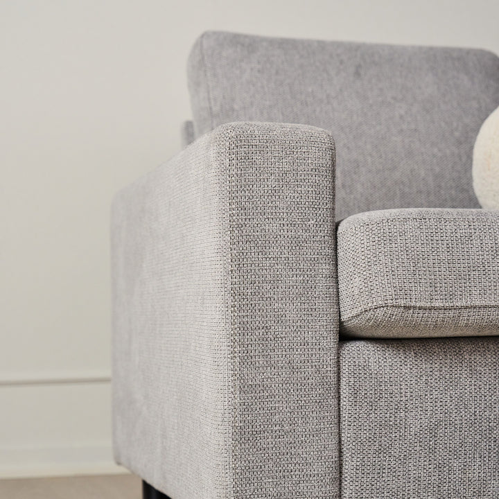 London Symphony Hjørnesofa, mito, light grey – detaljbilde