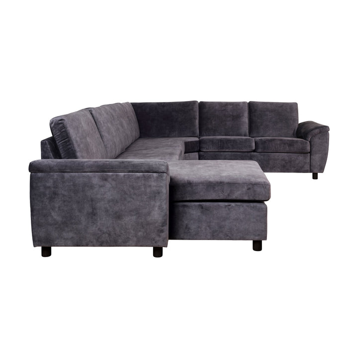 London Symphony Hjørnesofa, adore, dark grey, venstre – detaljbilde