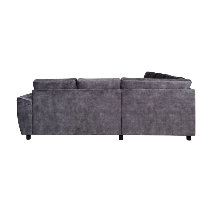 London Symphony Hjørnesofa, adore, dark grey, venstre – detaljbilde