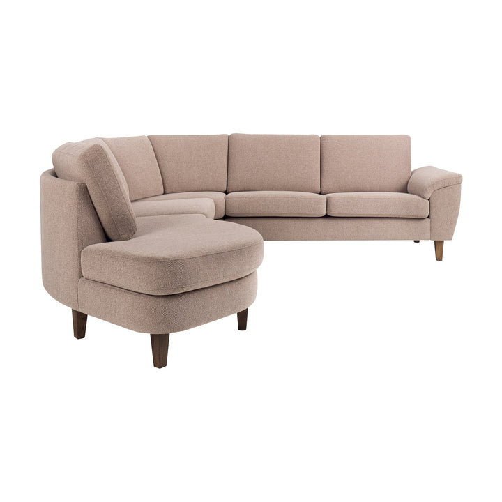 London Bridge Hjørnesofa, bay, light brown, venstrevendt – detaljbilde