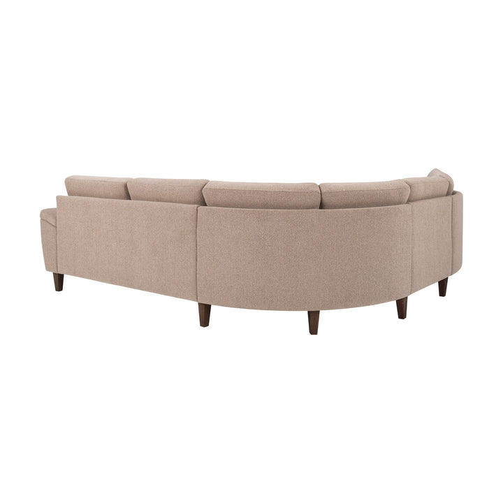 London Bridge Hjørnesofa, bay, light brown, venstrevendt – detaljbilde