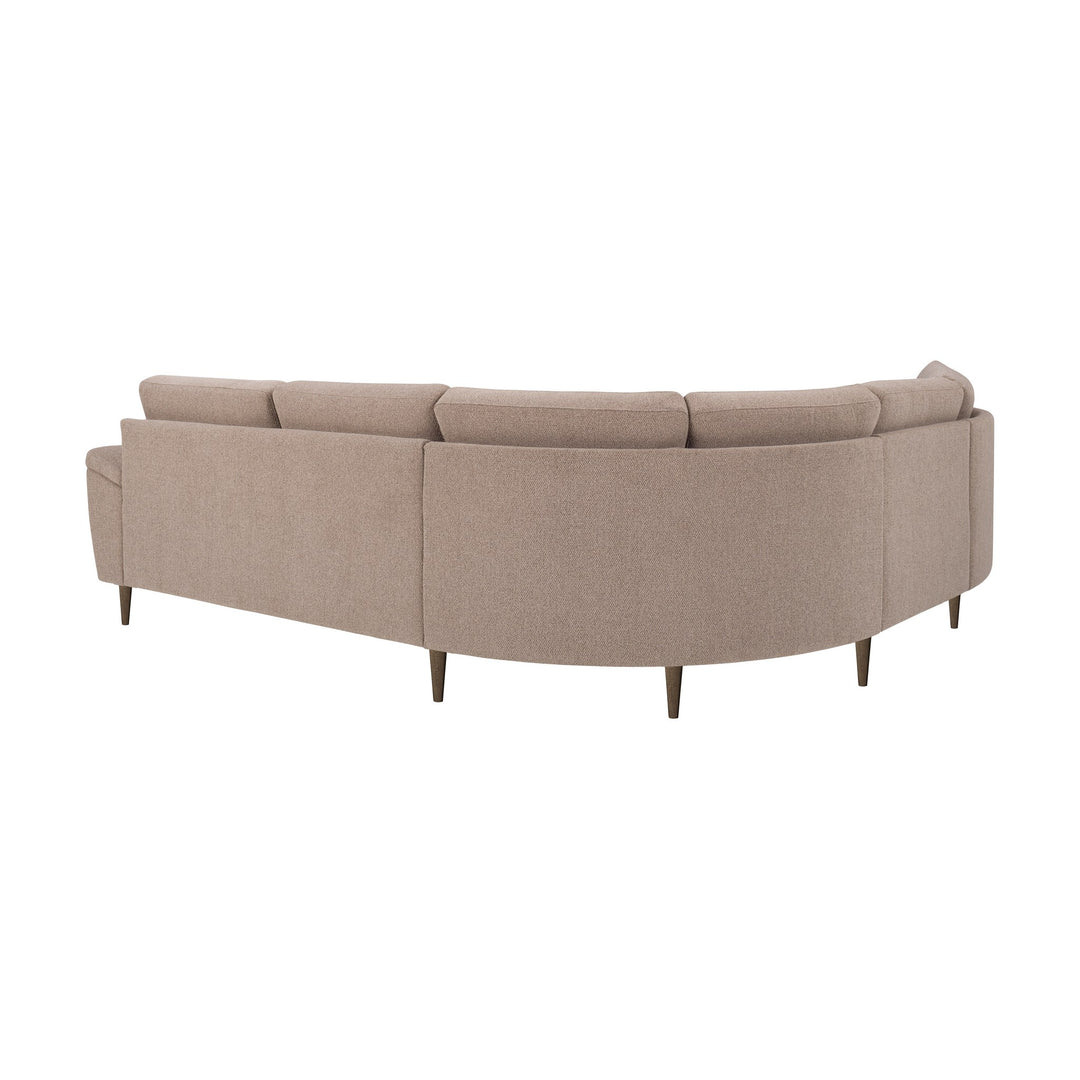 London Bridge Hjørnesofa, bay, light brown, venstrevendt – detaljbilde