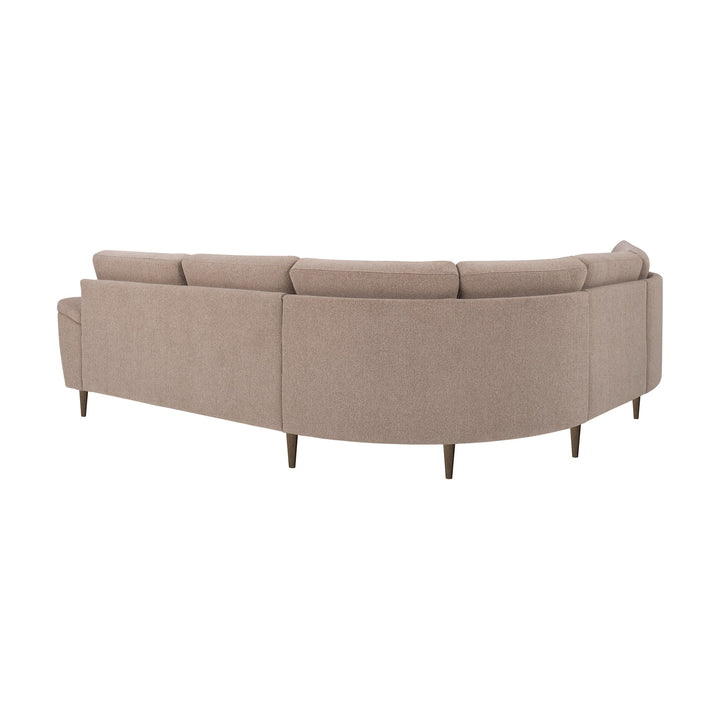 London Bridge Hjørnesofa, bay, light brown, venstrevendt – detaljbilde