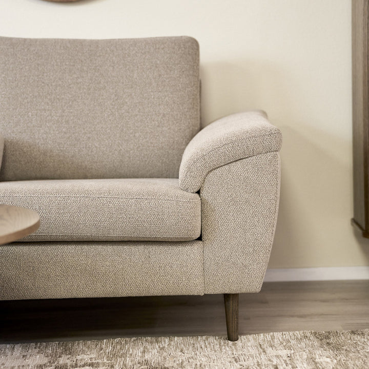 London Bridge Hjørnesofa, bay, light brown, venstrevendt – detaljbilde