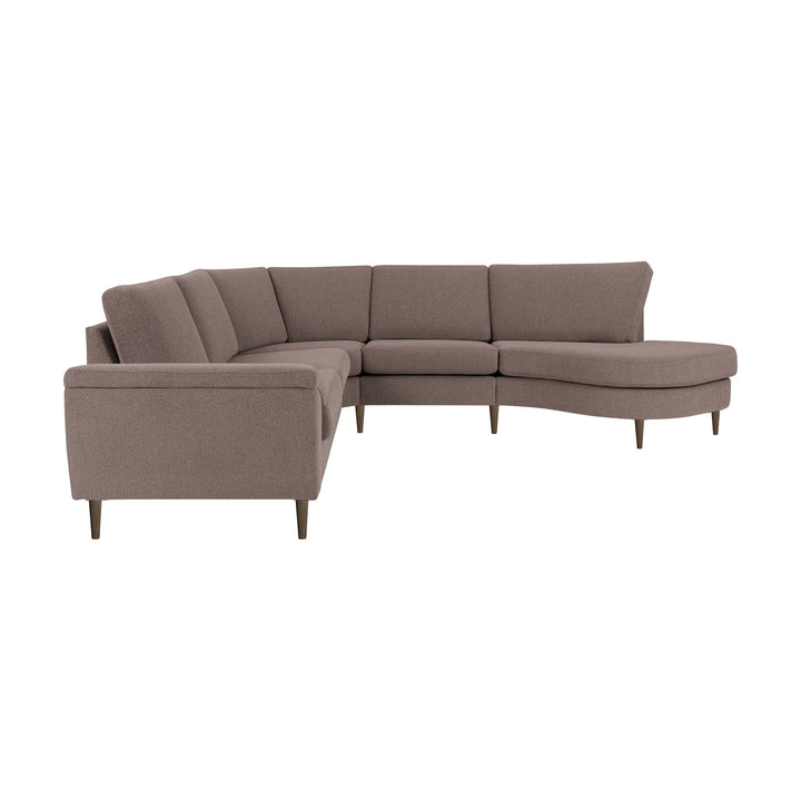 London Bridge Hjørnesofa, mito, medium brown, høyrevendt – detaljbilde