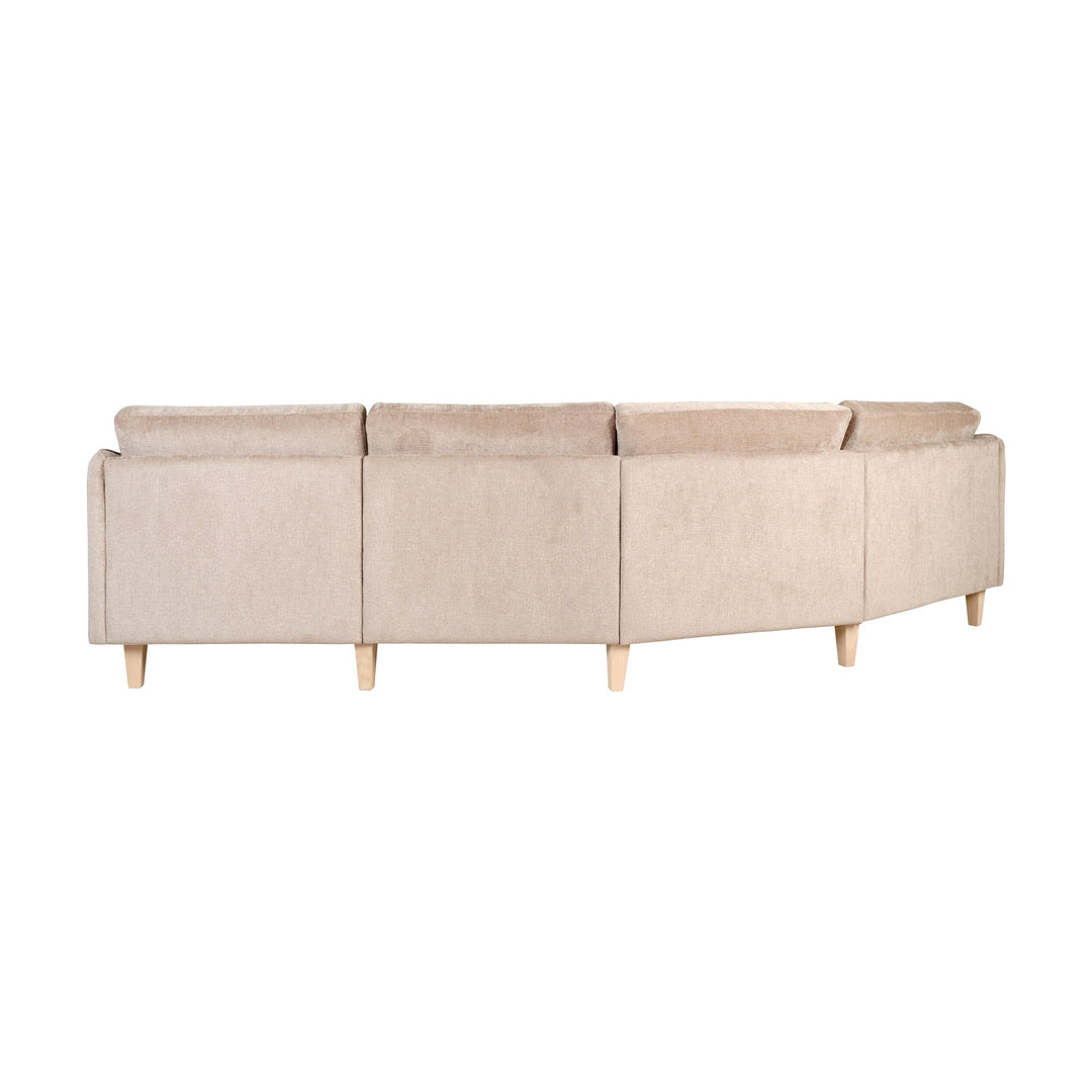 London Bridge Hjørnesofa, mika, light brown – detaljbilde