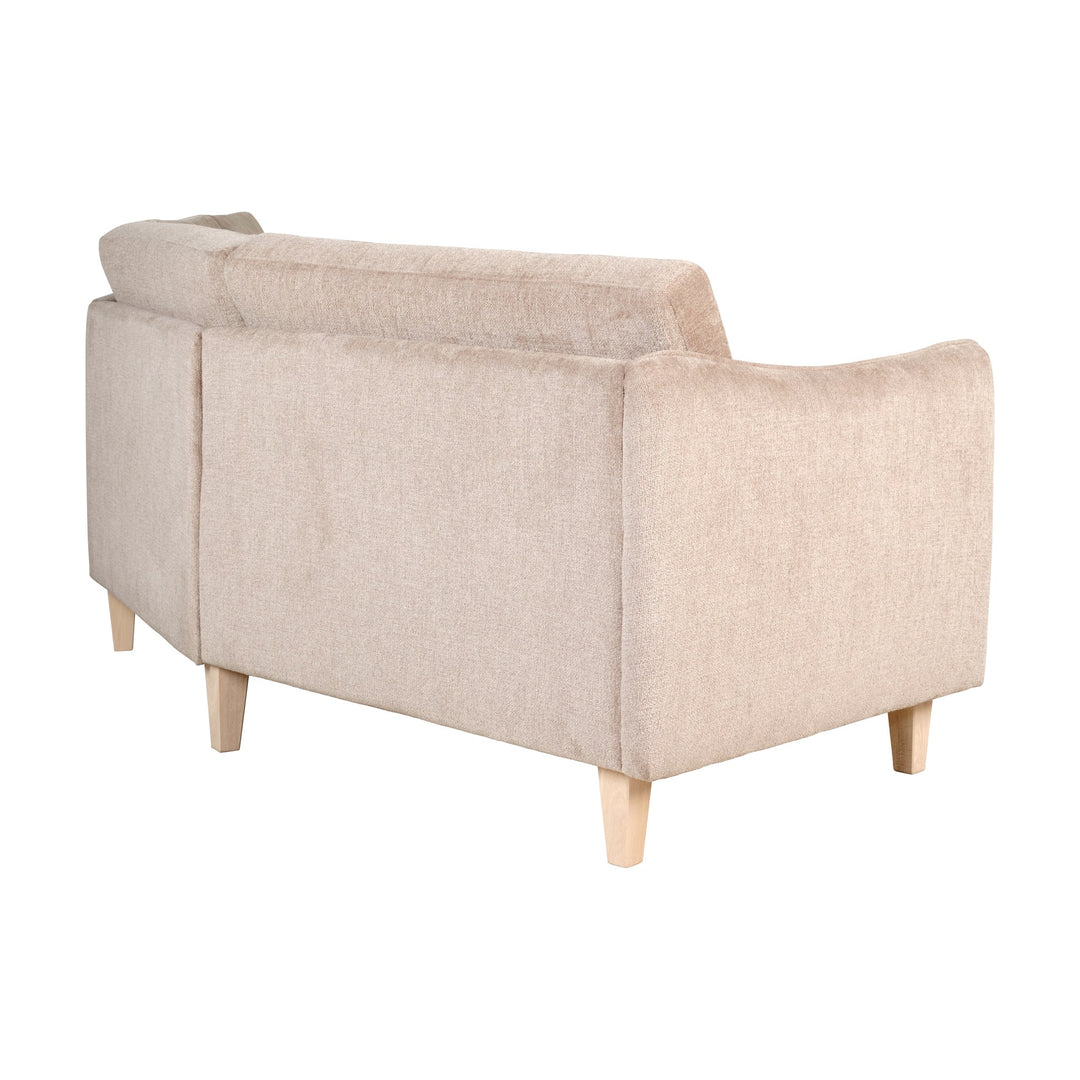 London Bridge Hjørnesofa, mika, light brown – detaljbilde