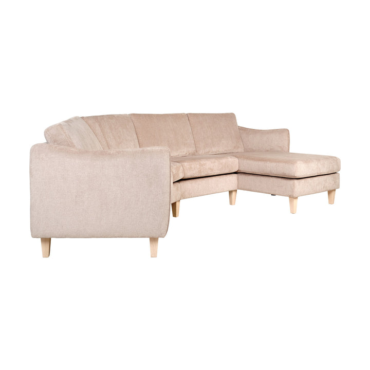 London Bridge Hjørnesofa, mika, light brown – detaljbilde