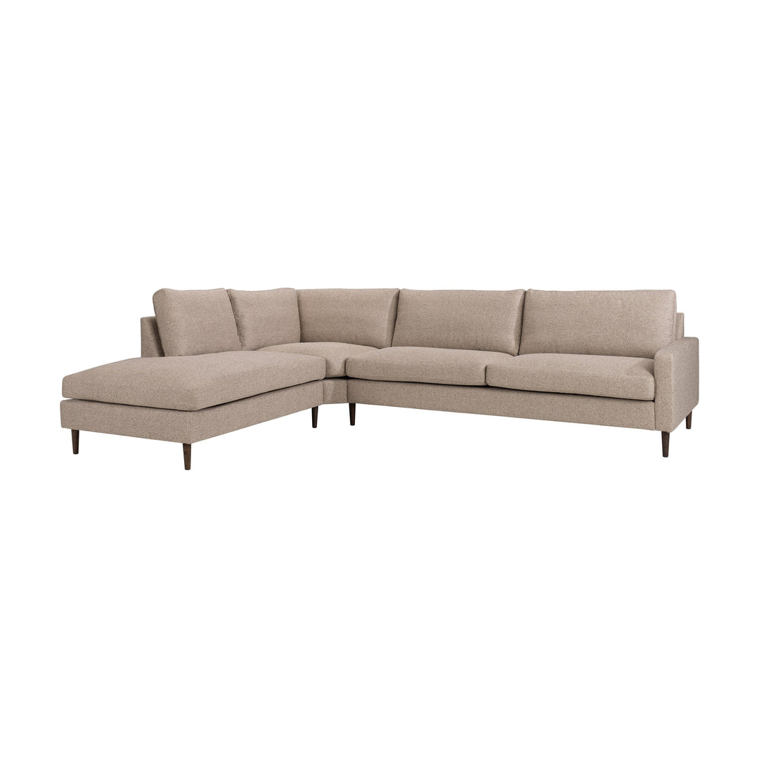 London Lounge Hjørnesofa, strong beige, venstre – detaljbilde