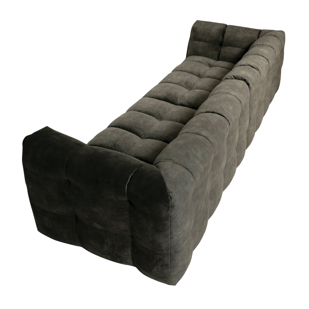 Troels Michelin Sofa, adore, dark green, 4-seter – detaljbilde