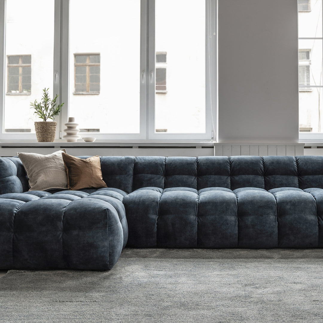 Troels Michelin Hjørnesofa, adore, petrol, venstrevendt – miljøbilde