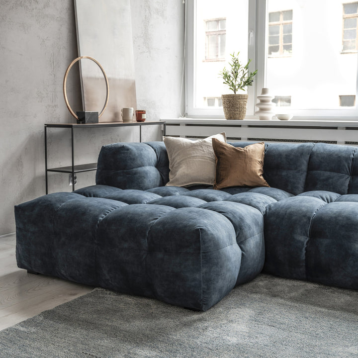 Troels Michelin Hjørnesofa, adore, petrol, venstrevendt – detaljbilde