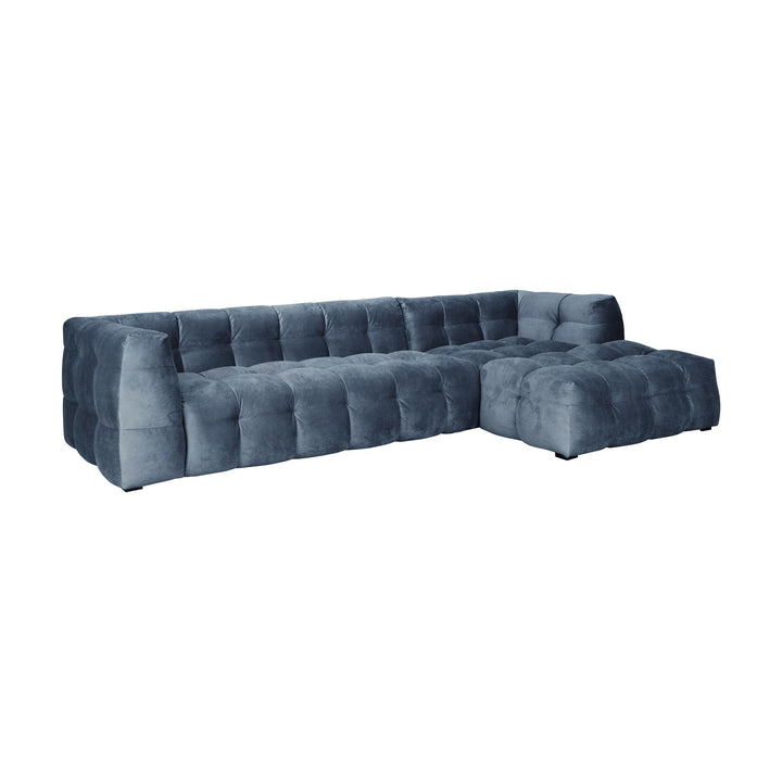 Troels Michelin Hjørnesofa, adore, petrol, høyrevendt