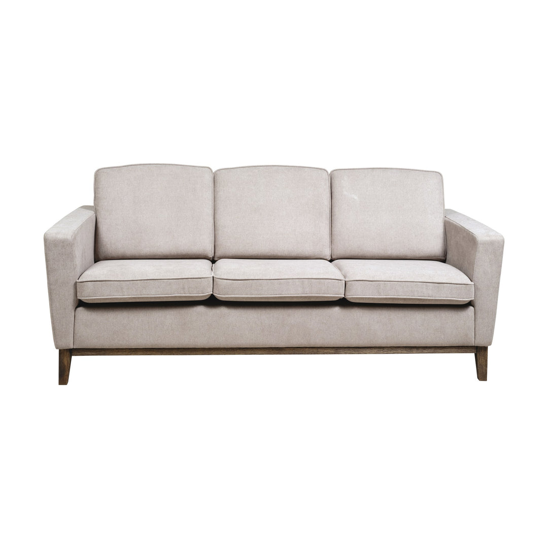 Angelica Sofa Med Treramme, kaki, 3-seter – detaljbilde