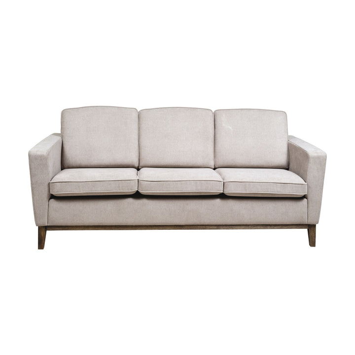 Angelica Sofa Med Treramme, kaki, 3-seter – detaljbilde