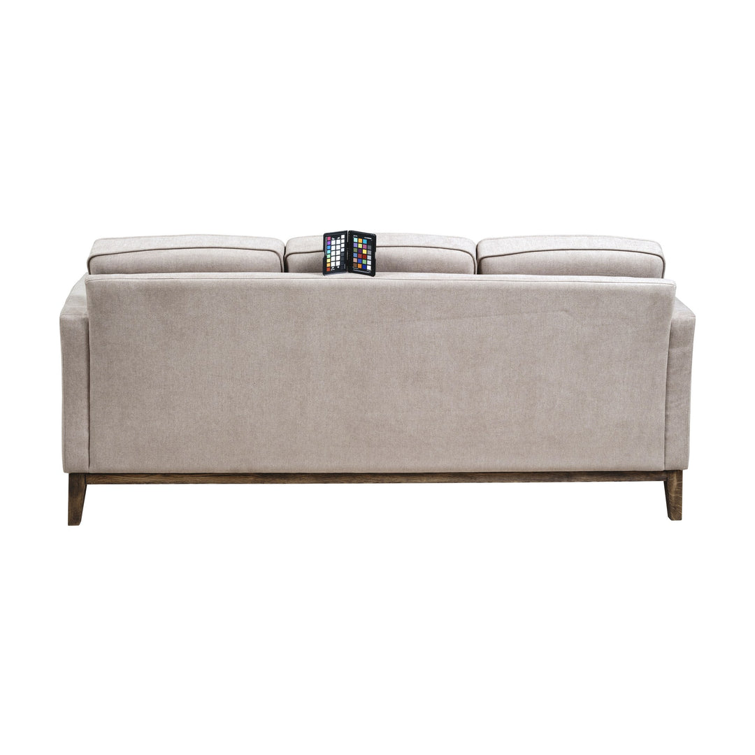 Angelica Sofa Med Treramme, kaki, 3-seter – detaljbilde
