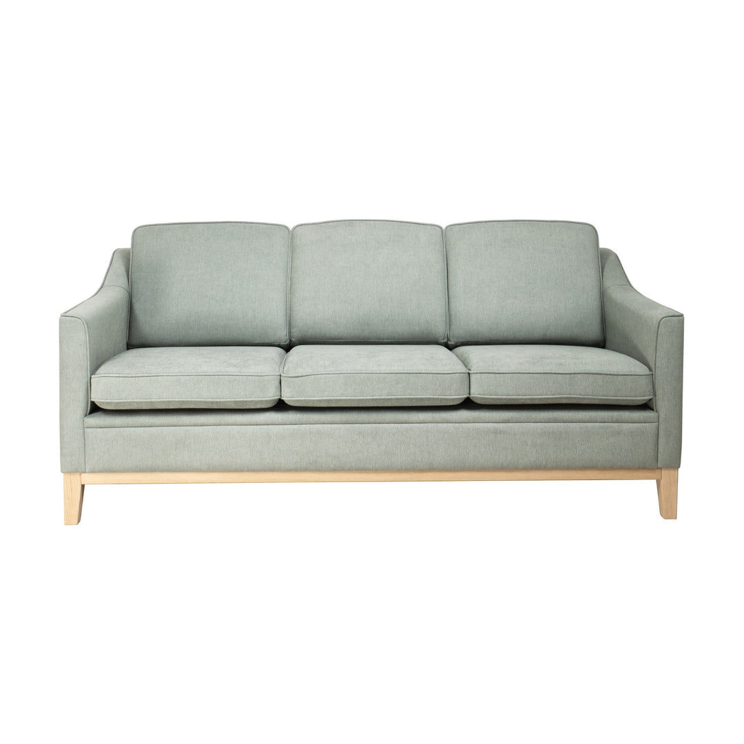 Angelica Sofa Med Treramme, light green, 3-seter – detaljbilde