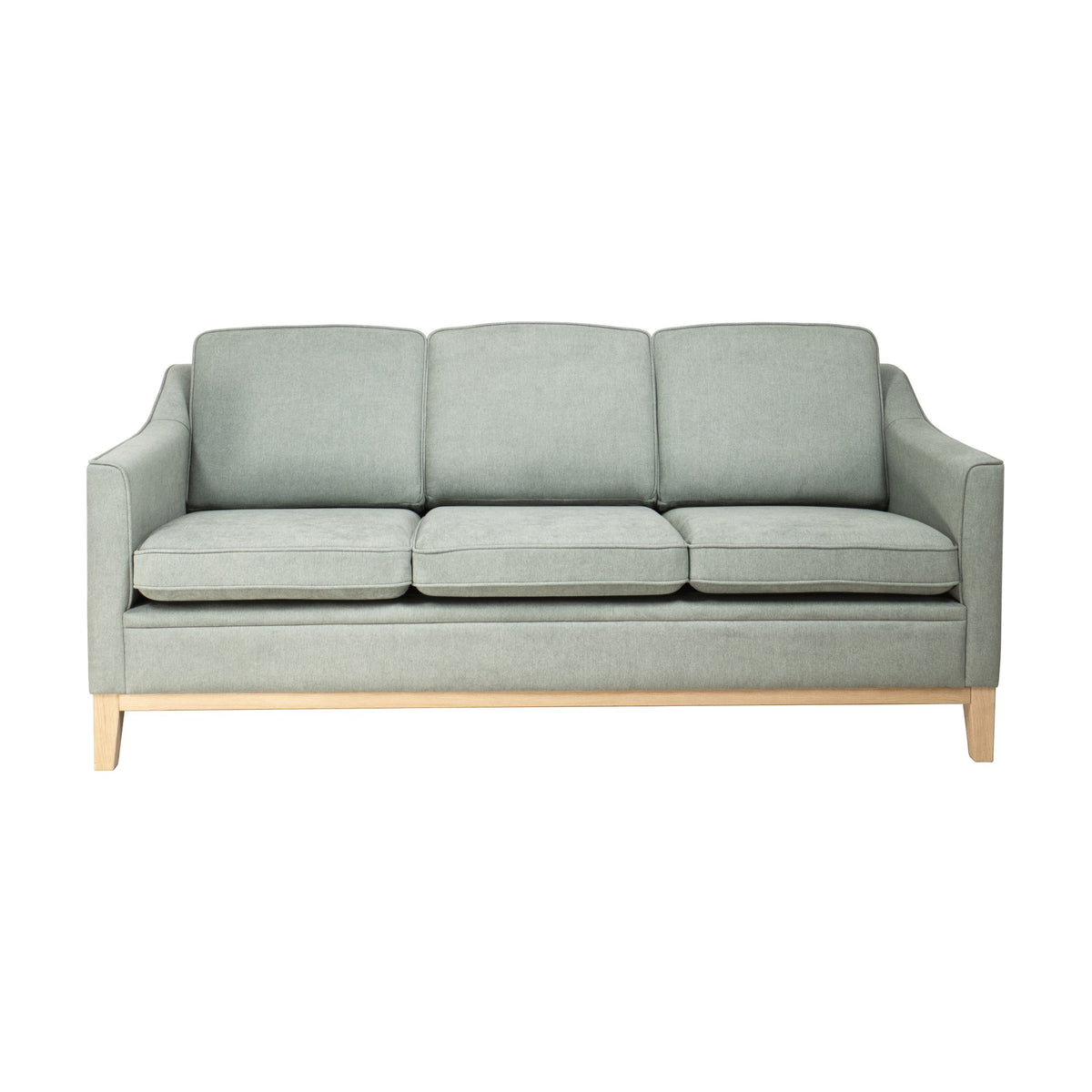 Angelica Sofa Med Treramme, light green, 3-seter – detaljbilde