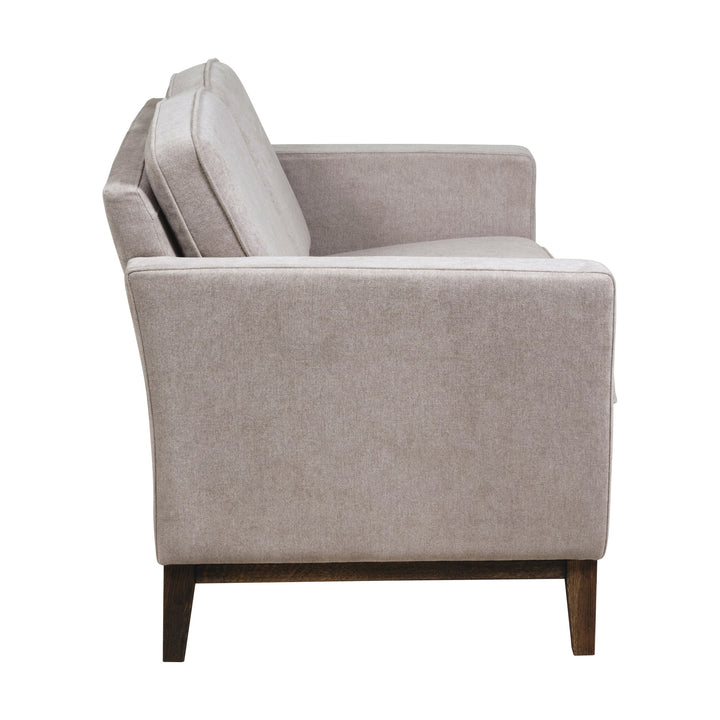 Angelica Sofa Med Treramme, kaki, 2-seter – detaljbilde