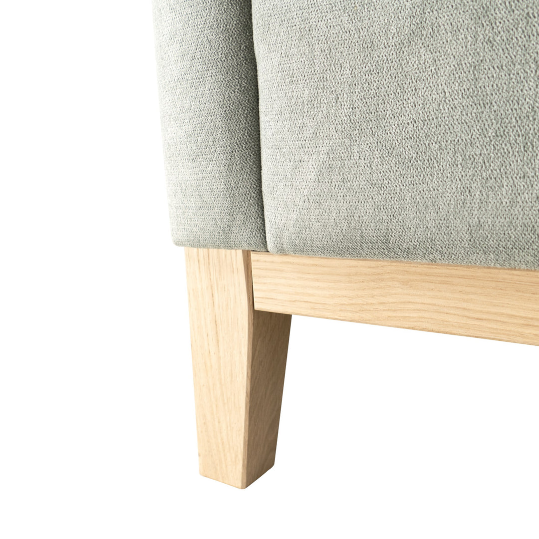 Angelica Sofa Med Treramme, light green, 2-seter – detaljbilde