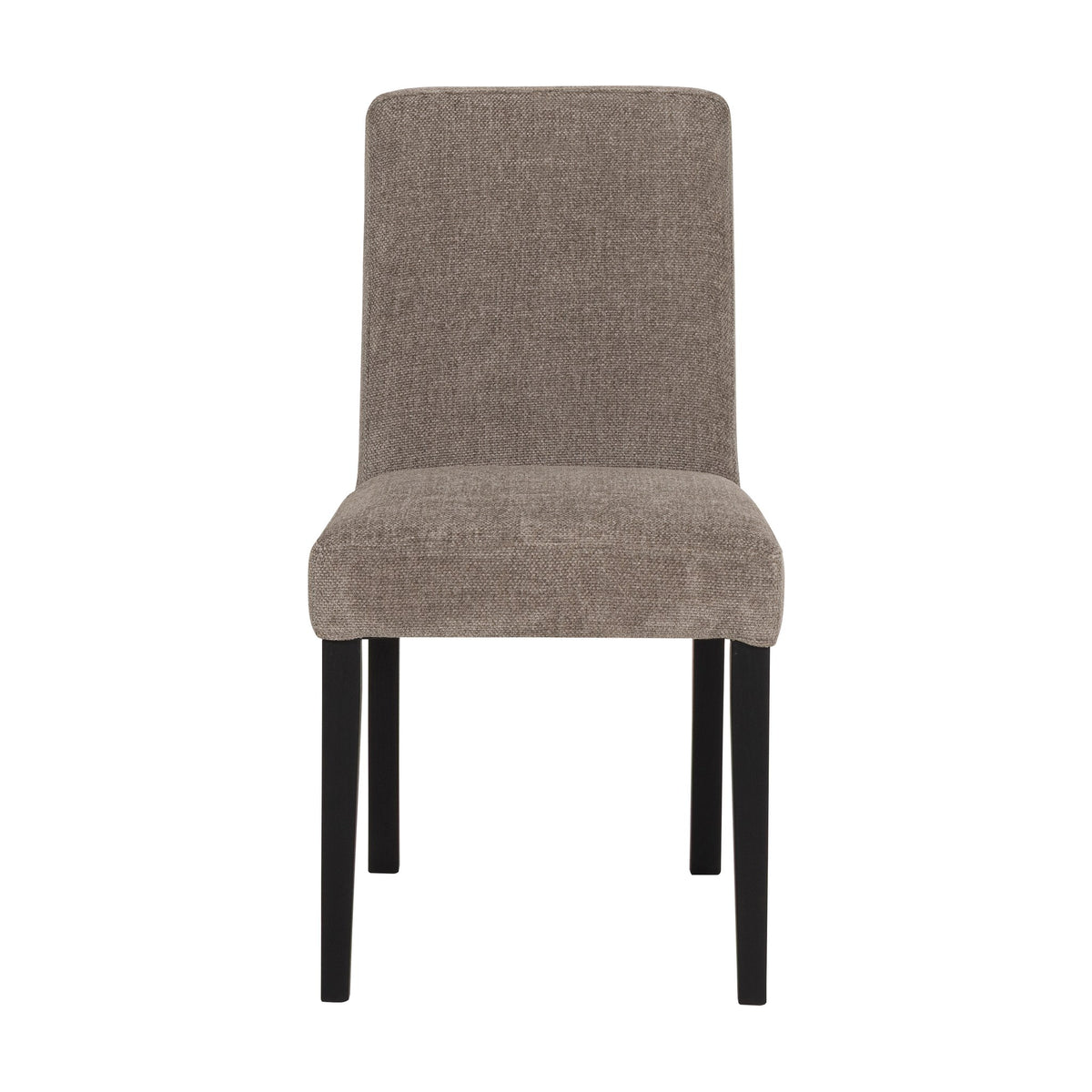 Troels Celine Spisestol, impala, medium brown, fastsydd, sort, bredde: 43cm – detaljbilde