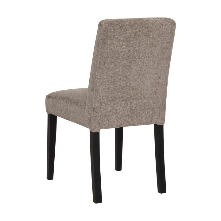 Troels Celine Spisestol, impala, medium brown, fastsydd, sort, bredde: 43cm – detaljbilde