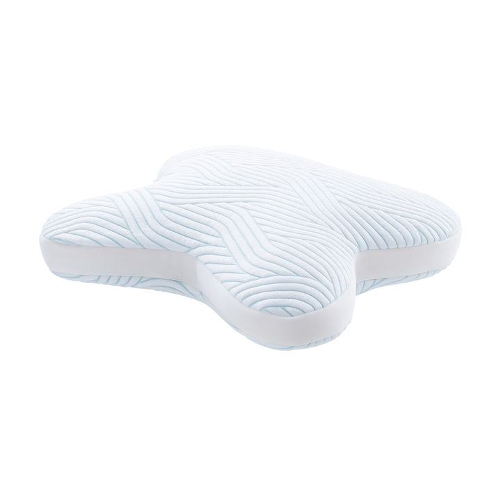 Tempur SmartCool Ombracio ergonomisk hodepute i hvitt med buet fasong