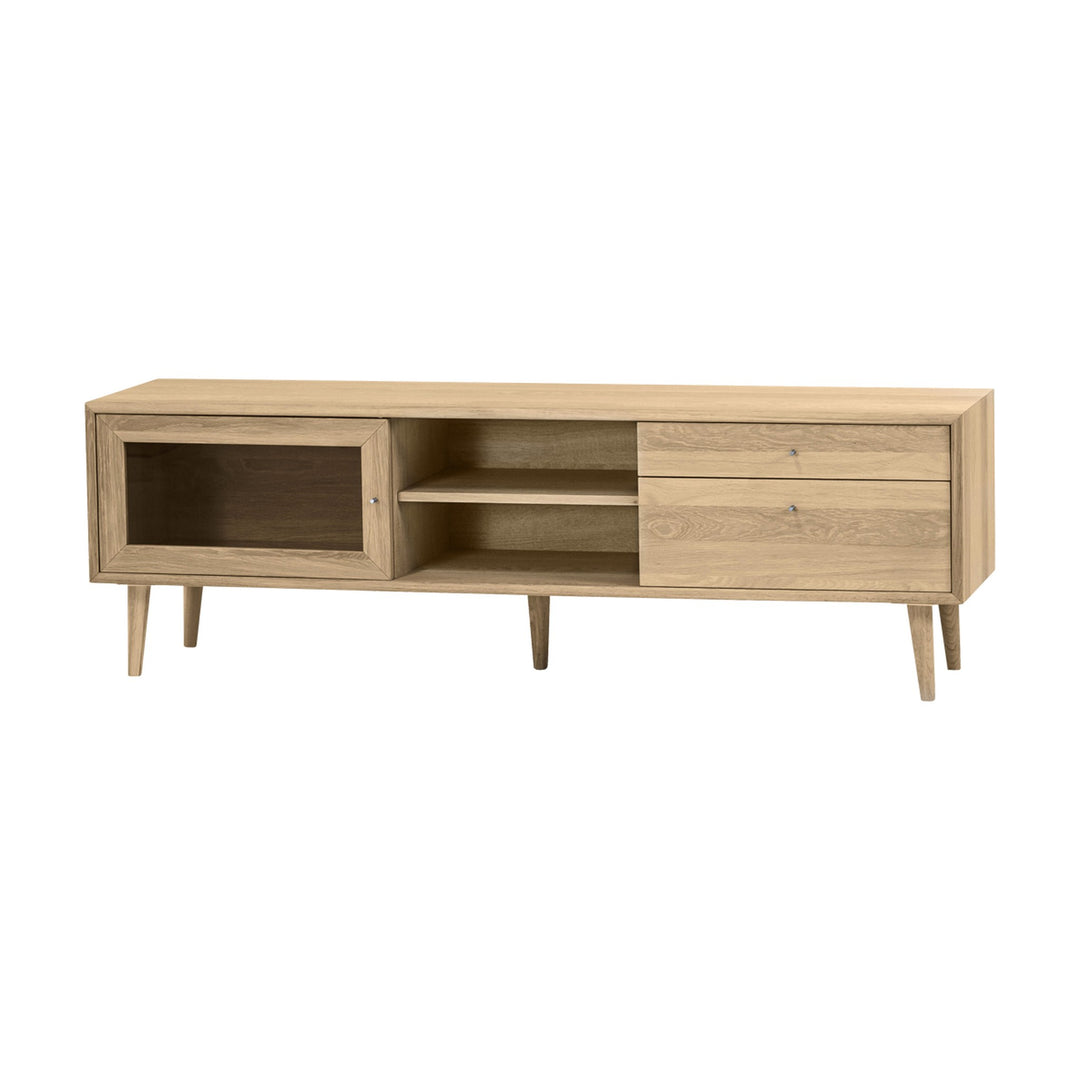 Scandi TV-benk, oljet eik, bredde: 158cm