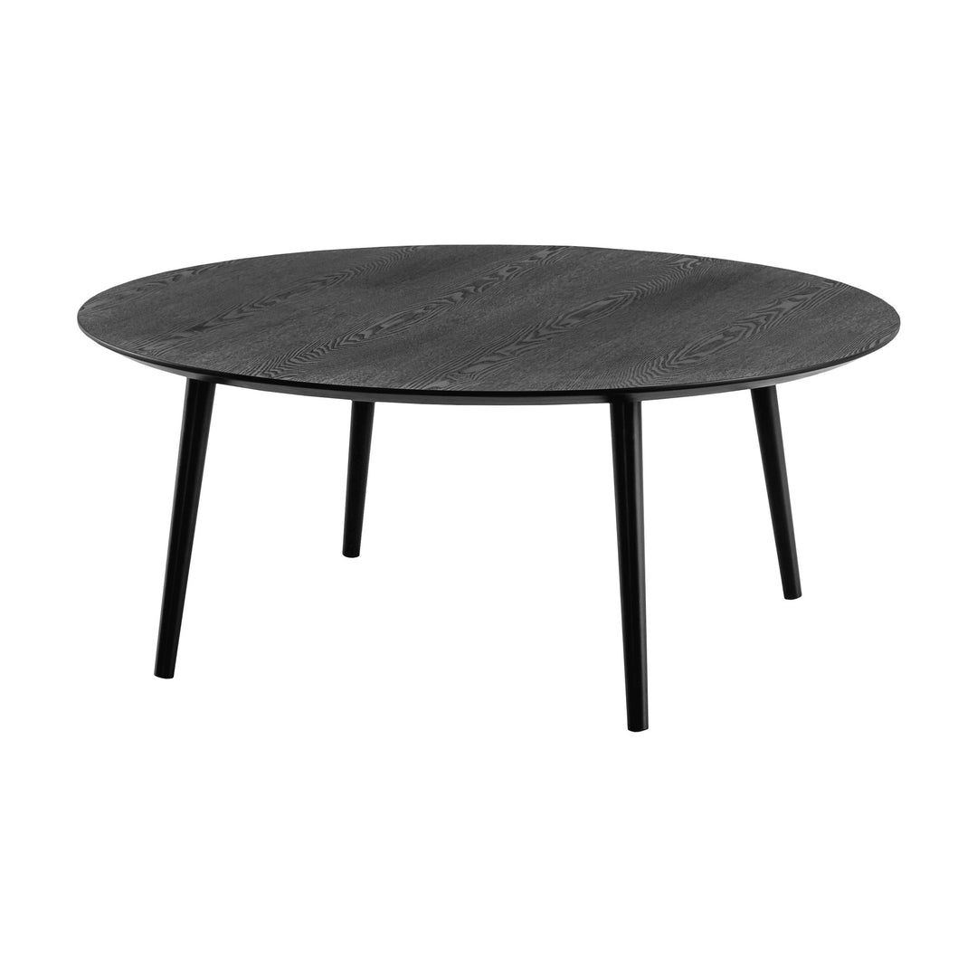 Miles Sofabord Med 4 Ben, sort ask, diameter: 110cm